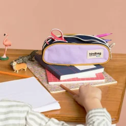 Clearance Trousse double Malo Lilas Trousse Scolaire