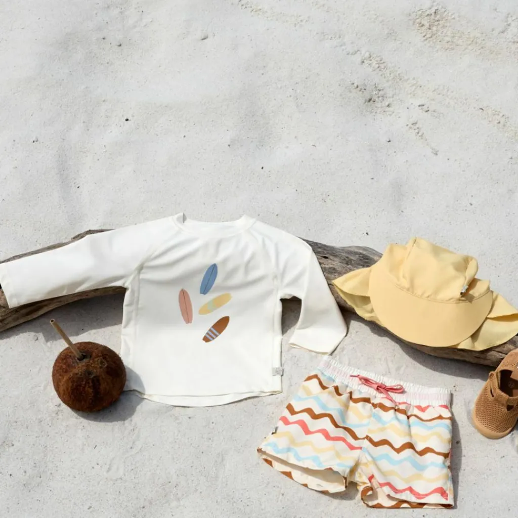 Clearance T-shirt anti-UV 4 Planches écru (07-12 mois) Vêtement Anti-Uv