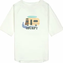 Lässig T-shirt anti-UV Camper écru (25-36 mois)