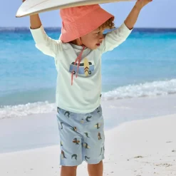 Lässig T-shirt anti-UV Camper vert écume (19-24 mois)