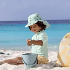 Lässig T-shirt anti-UV Crocodile vert écume (13-18 mois)