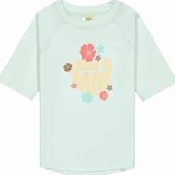 Lässig T-shirt anti-UV Fleurs vert écume (07-12 mois)