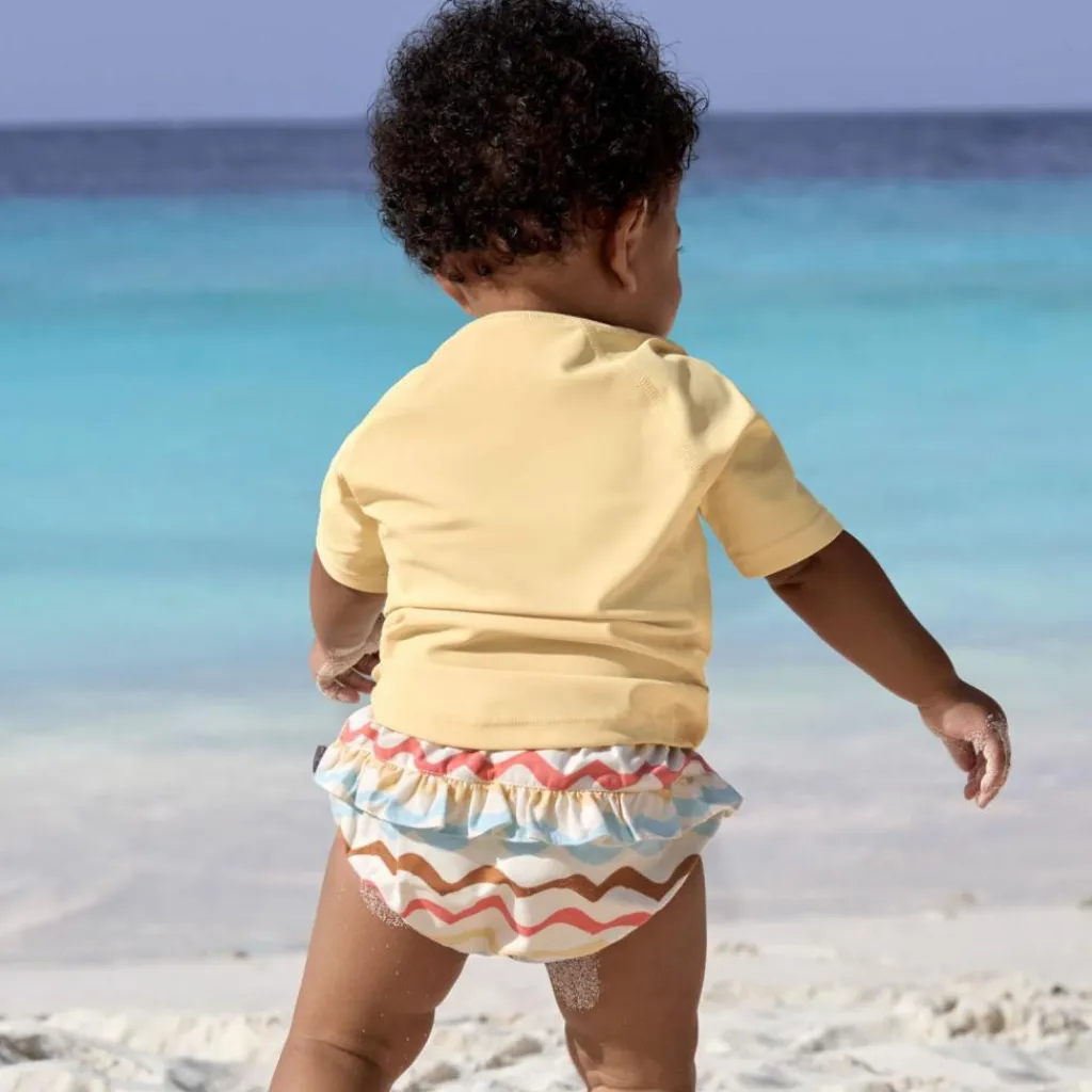 Lässig T-shirt anti-UV Planches de surf vanille (07-12 mois)