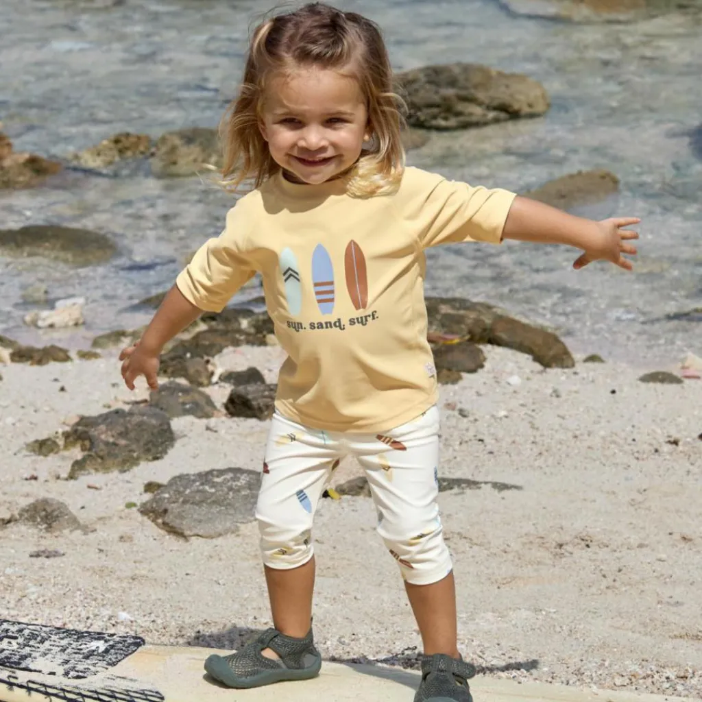 Lässig T-shirt anti-UV Planches de surf vanille (19-24 mois)