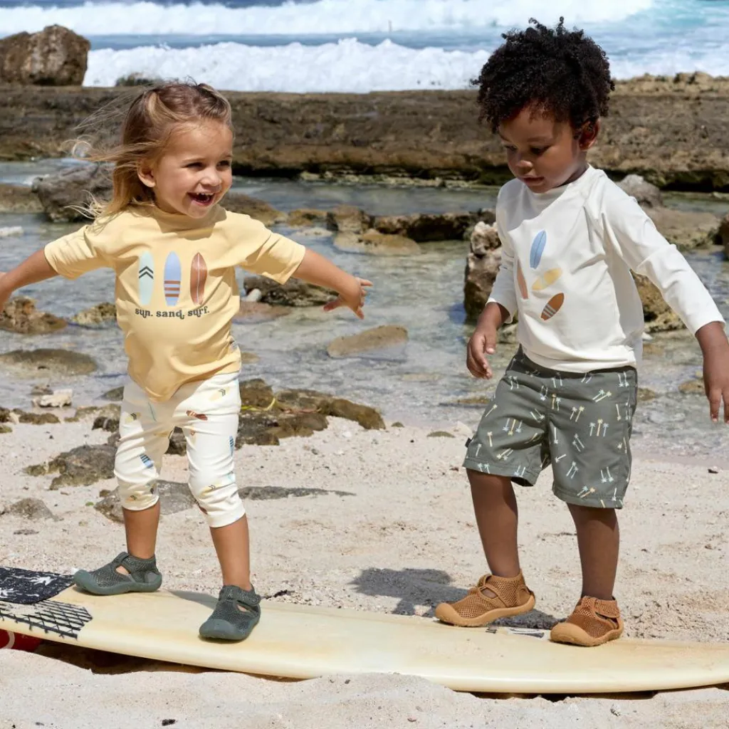 Lässig T-shirt anti-UV Planches de surf vanille (19-24 mois)