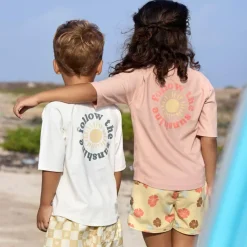 Lässig T-shirt anti-UV Sunshine écru (19-24 mois)