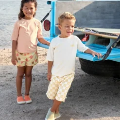 Lässig T-shirt anti-UV Sunshine écru (19-24 mois)