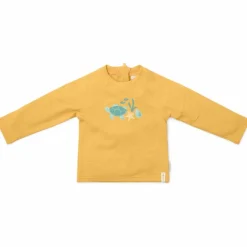 Little Dutch T-shirt de bain anti-UV manches longues Seashells Sunny Yellow (6-12 mois)