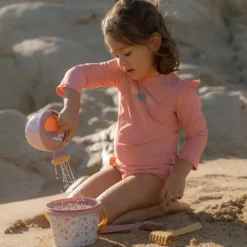 Little Dutch T-shirt de bain anti-UV manches longues Ocean Treasures Rouge (1-2 ans)