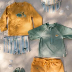 Discount T-shirt de bain anti-UV manches longues Seashells Sunny Yellow (3-4 ans) Vêtement Anti-Uv