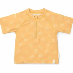 Little Dutch T-shirt de bain anti-UV manches courtes Seashells Sunny Yellow (6-12 mois)