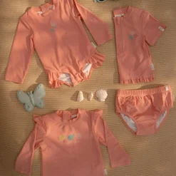 Sale T-shirt de bain anti-UV manches longues Ocean Treasures Rouge (6-12 mois) Vêtement Anti-Uv