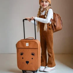 Sale Valise à roulettes enfant Ours cappuccino Enfant Valise Enfant