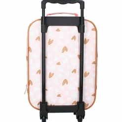 Enfant Kidzroom Valise à roulettes enfant Coeurs rose et caramel