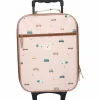 Enfant Kidzroom Valise à roulettes enfant Voitures beige