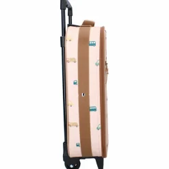 Enfant Kidzroom Valise à roulettes enfant Voitures beige
