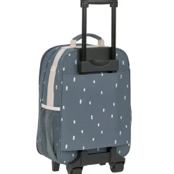 Enfant Lässig Valise à roulettes Happy Prints bleu nuit