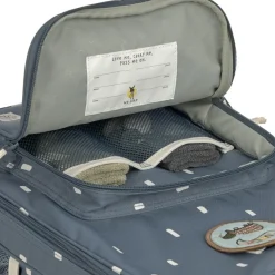 Enfant Lässig Valise à roulettes Happy Prints bleu nuit