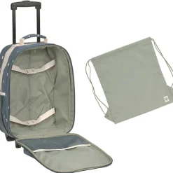 Enfant Lässig Valise à roulettes Happy Prints bleu nuit