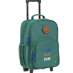 Clearance Valise à roulettes Little Gang Vert foncé Enfant Valise Enfant