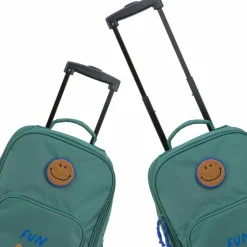 Clearance Valise à roulettes Little Gang Vert foncé Enfant Valise Enfant