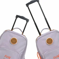Best Valise à roulettes Little Gang Mauve Enfant Valise Enfant