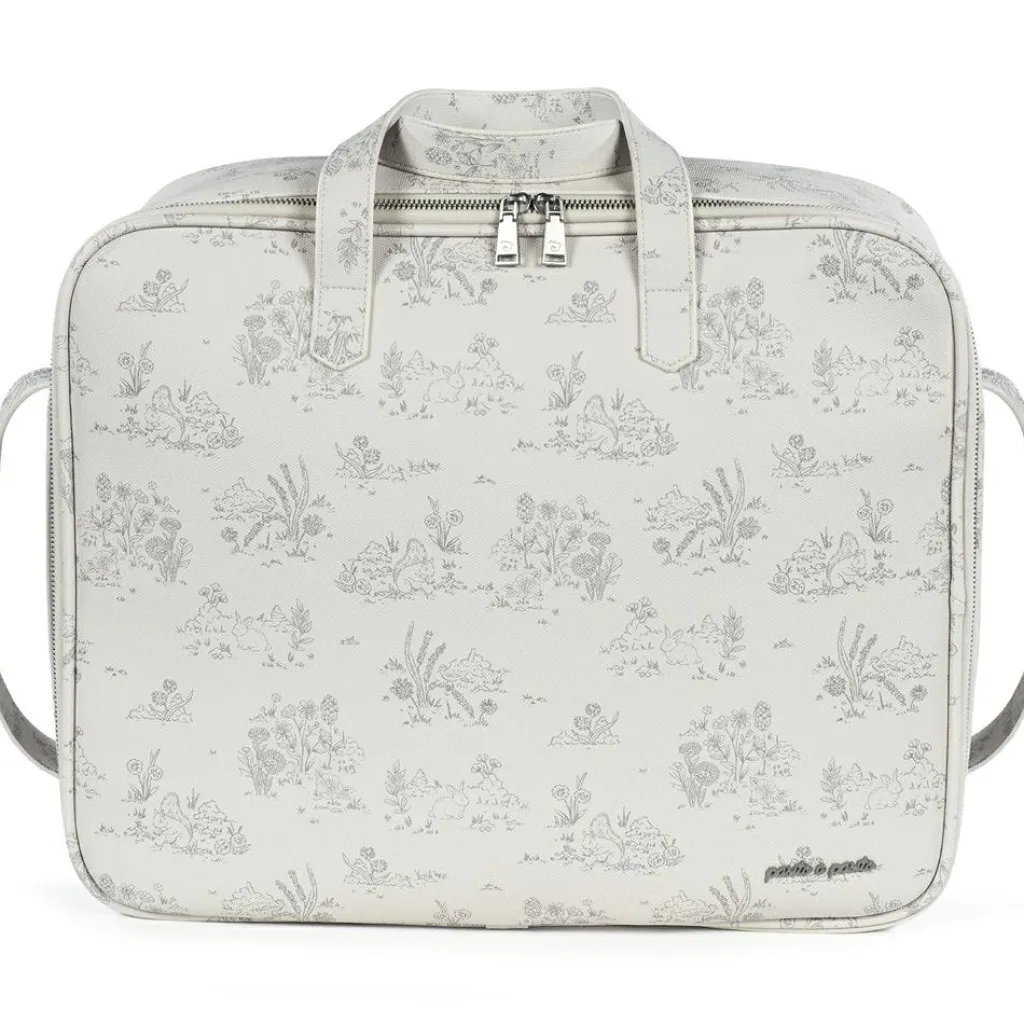 Pasito a pasito Valise de maternité Toile de Jouy Cream
