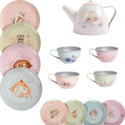 Outlet Valise dînette service à thé Les Rosalies Dînette Et Aliments Factices