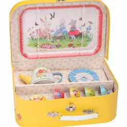 Moulin Roty Valise dînette thé métal La Grande Famille