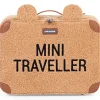 Valise enfant Mini Traveller en teddy brun Enfant Valise Enfant
