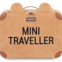 Valise enfant Mini Traveller en teddy brun Enfant Valise Enfant