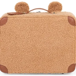 Valise enfant Mini Traveller en teddy brun Enfant Valise Enfant