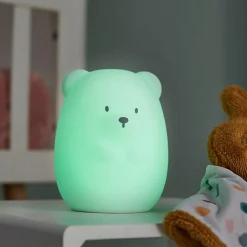 Nattou Veilleuse en silicone grand ours blanc (16 cm)