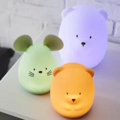 Nattou Veilleuse en silicone grand ours blanc (16 cm)