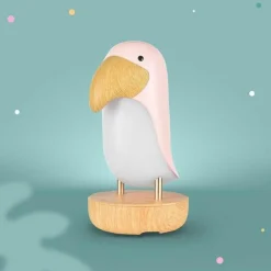 Clearance Veilleuse et enceinte Bluetooth Toucan Rose Veilleuse Décorative