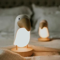 Clearance Veilleuse et enceinte Bluetooth Toucan Blanc Veilleuse Décorative