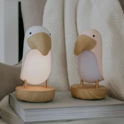 Clearance Veilleuse et enceinte Bluetooth Toucan Blanc Veilleuse Décorative