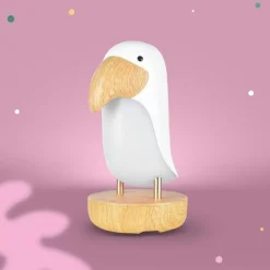 Clearance Veilleuse et enceinte Bluetooth Toucan Blanc Veilleuse Décorative