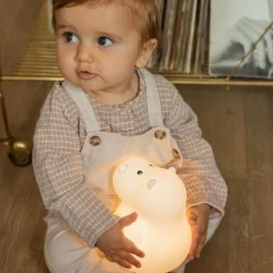 Outlet Veilleuse Hippo musicale bluetooh en silicone (15 cm) Veilleuse Décorative