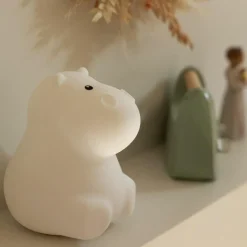Outlet Veilleuse Hippo musicale bluetooh en silicone (15 cm) Veilleuse Décorative