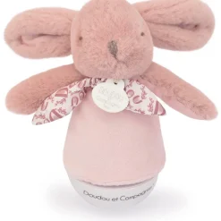 Veilleuse musicale culbuto rose Lapin Doudou (24 cm) Veilleuse Peluche