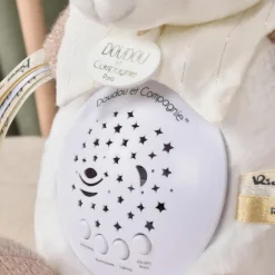 Doudou et Compagnie Veilleuse musicale projection d'étoiles ours rose