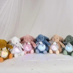 Discount Veilleuse musicale projections d'étoiles ocre (24 cm) Veilleuse Peluche