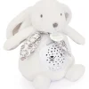 Doudou et Compagnie Veilleuse musicale projections d'étoiles blanc (24 cm)