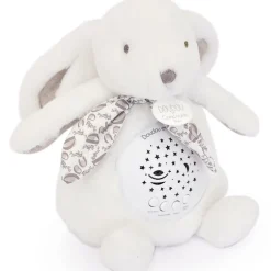 Doudou et Compagnie Veilleuse musicale projections d'étoiles blanc (24 cm)