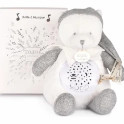 Outlet Veilleuse musicale projection d'étoiles ours argent Veilleuse Peluche