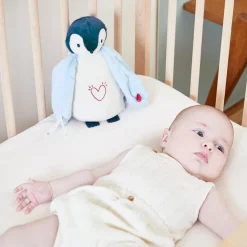 Kaloo Veilleuse peluche Manchot bleu (20 cm)