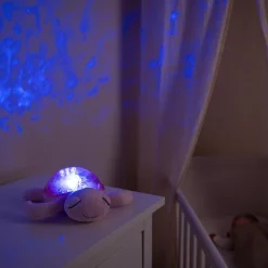 Cloud B Veilleuse peluche Tranquil Turtle™ Rose (rechargeable)