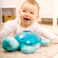 Hot Veilleuse peluche Tranquil Turtle™ Aqua (rechargeable) Veilleuse Peluche