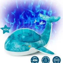 Veilleuse peluche Tranquil Baleine™ bleue (rechargeable) Veilleuse Peluche